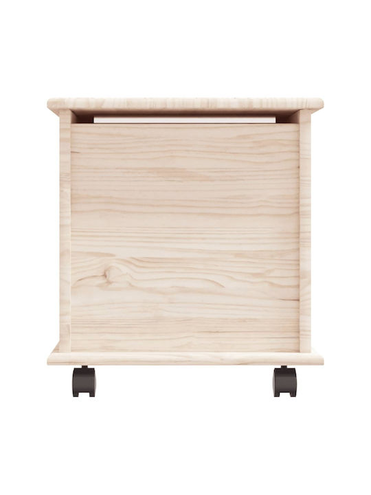 vidaXL Wooden Decorative Trunk Brown 73x39.5x44cm