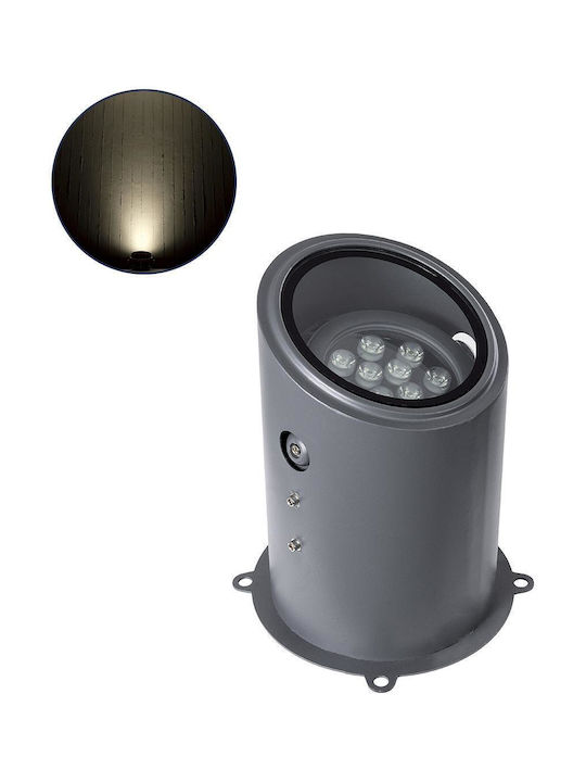 GloboStar Floodmilo Außenstehlampe LED 12W mit Natürliches Weiß Licht IP67 Weiß