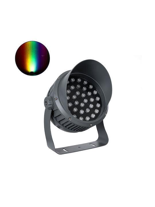 GloboStar Εξωτερικό Φωτιστικό LED Wall Washer 100W RGBW IP67 Γκρι