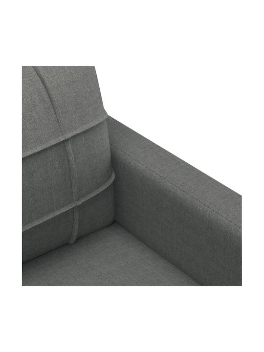 Dreisitzer Sofa Dunkles Grau 198x77x80cm