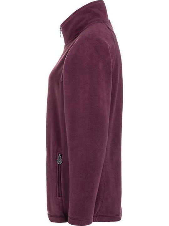 Fleece Jachetă de damă în Violet Culoare