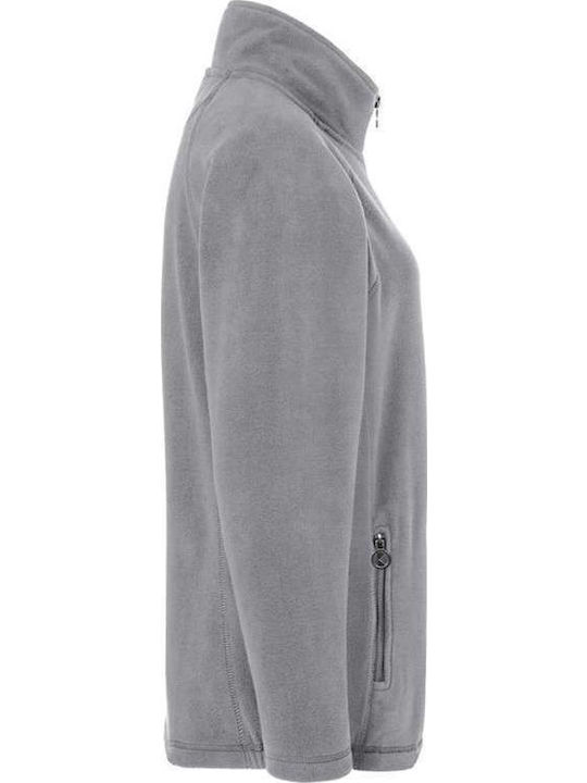 Fleece Γυναικεία Ζακέτα σε Γκρι Χρώμα