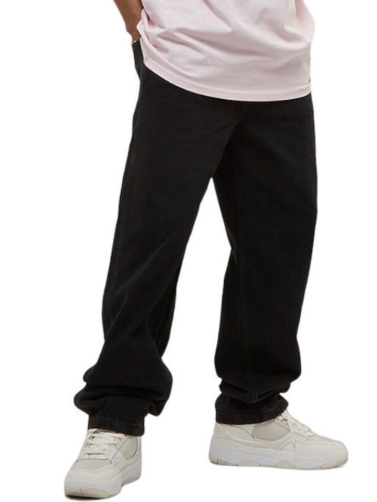 Ανδρικό Παντελόνι Τζιν με Loose Baggy Εφαρμογή Vintage Black