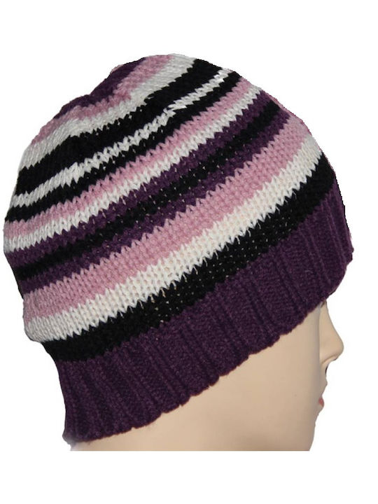 Tatu Moyo Knitted Beanie Cap Purple