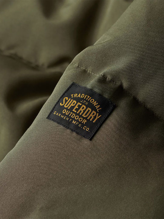Superdry Everest Short Winter Jacket Puffer Khaki M5011743A-03O