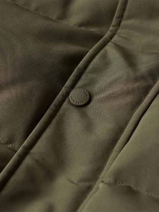 Everest Short Winter Jacket Puffer Khaki