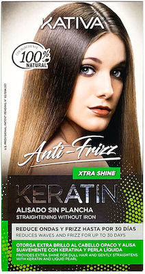 Kativa Anti Frizz Keratin Extra Shine Σετ Περιποίησης Μαλλιών για Ισιωτική με Σαμπουάν και Μάσκα 3τμχ