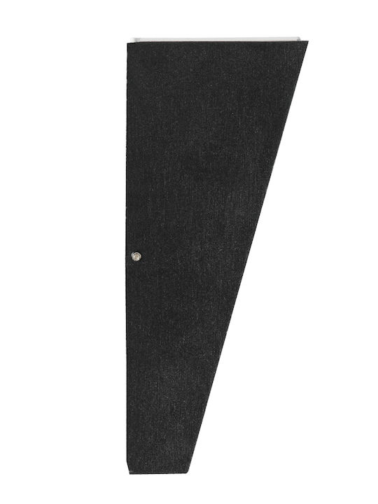GloboStar Triande Wall-Mounted Outdoor Ceiling Lamp LED IP65 10W with Cool White Light Double Beam 8.5x8.5x20cm