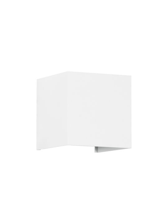 GloboStar Axis-s Wall-Mounted Outdoor Ceiling Lamp LED IP65 10W with Cool White Light Double Beam 10x10x10cm