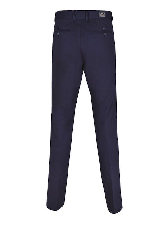 Makis Tselios Fashion Men's Trousers Chino Navy Blue