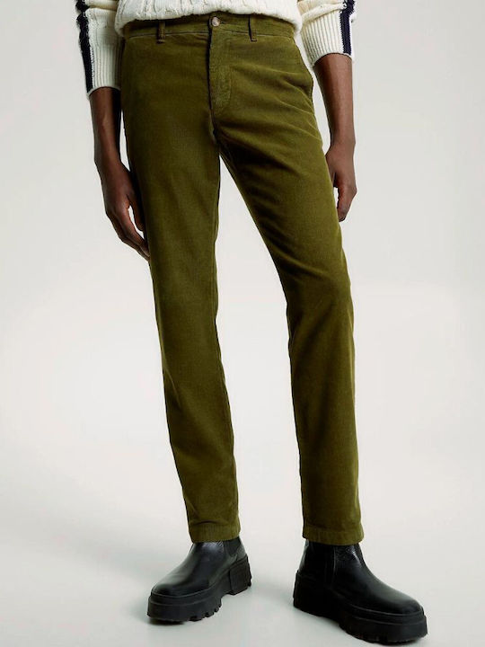 Fit Denton Παντελόνι Chino σε Ίσια Γραμμή Πράσινο