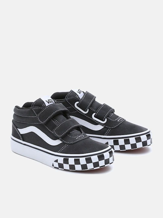 Ward Mid Kids Sneakers High with Scratch Black