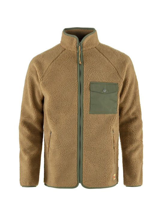 Fjallraven Men's Fleece Cardigan with Buttons Green