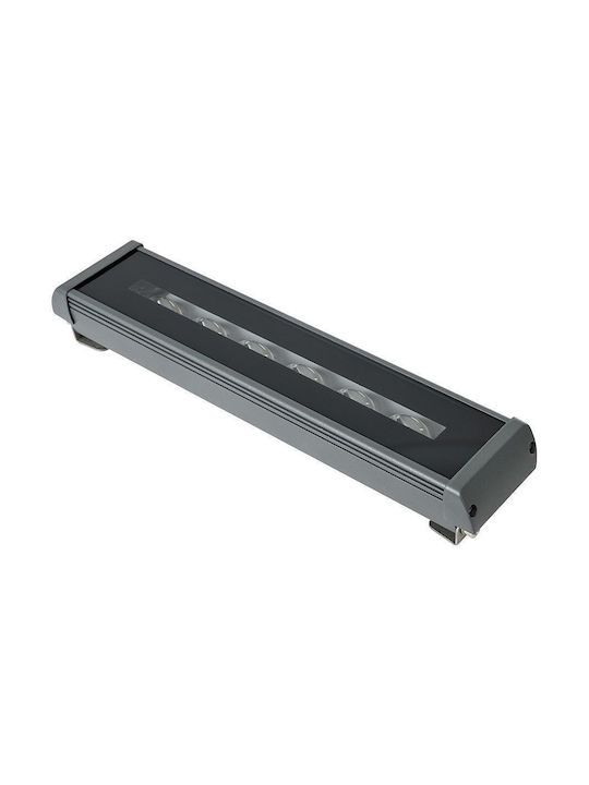 GloboStar Lampa De Podea Pentru Exterior LED Mașină De Spălat Pe Perete 18W Cu Lumină Alb Natural IP67 Gri