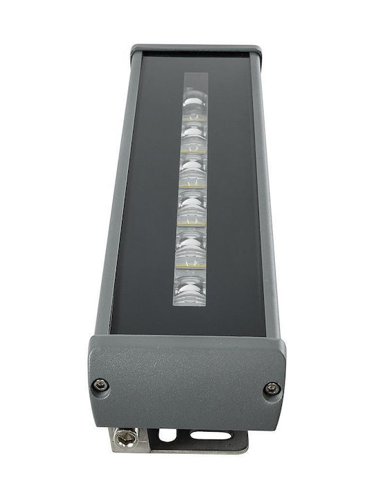 GloboStar Lampa De Podea Pentru Exterior LED Mașină De Spălat Pe Perete 18W Cu Lumină Alb Natural IP67 Gri