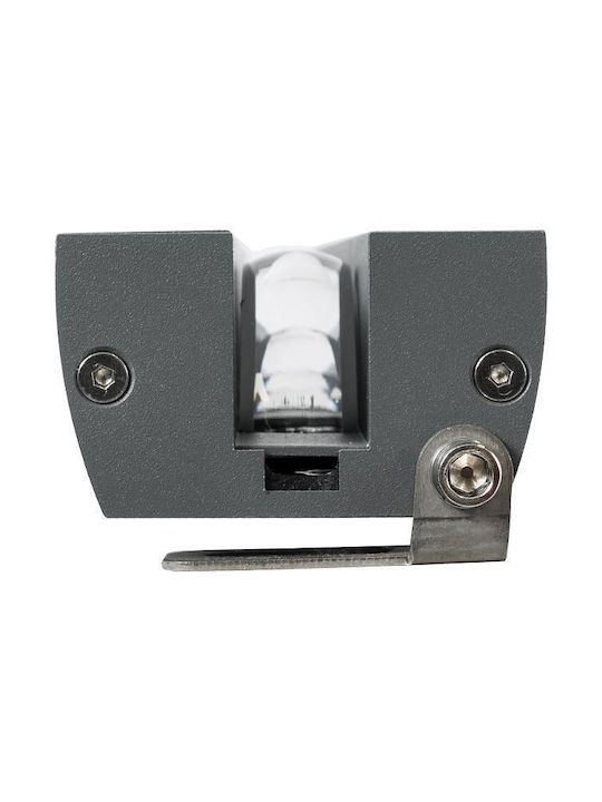 GloboStar Lampa De Podea Pentru Exterior LED Mașină De Spălat Pe Perete 36W Cu Lumină Alb Cald IP67 Gri