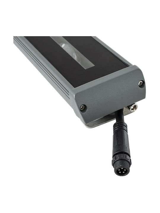 GloboStar Lampa De Podea Pentru Exterior LED Mașină De Spălat Pe Perete 18W RGBW IP67 Gri