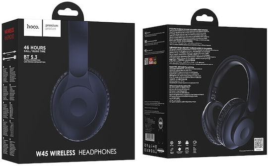 Hoco W45 Enjoy Wireless / Wired Over Ear Headphones Blue