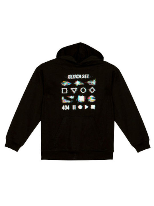 Reporter Young Kids Sweatshirt with Hood Black