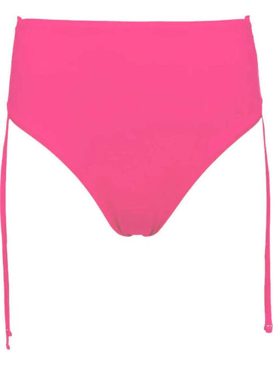 Lunia Bikini Slip Ψηλόμεσο Ροζ