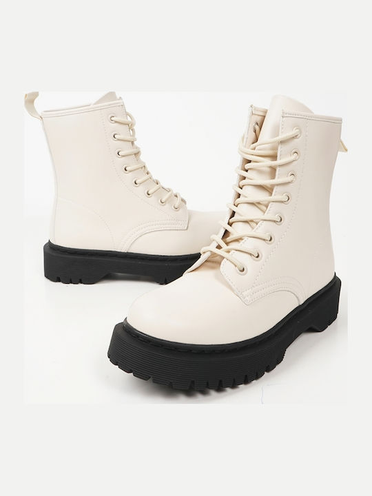 Women's Ankle Boots Beige