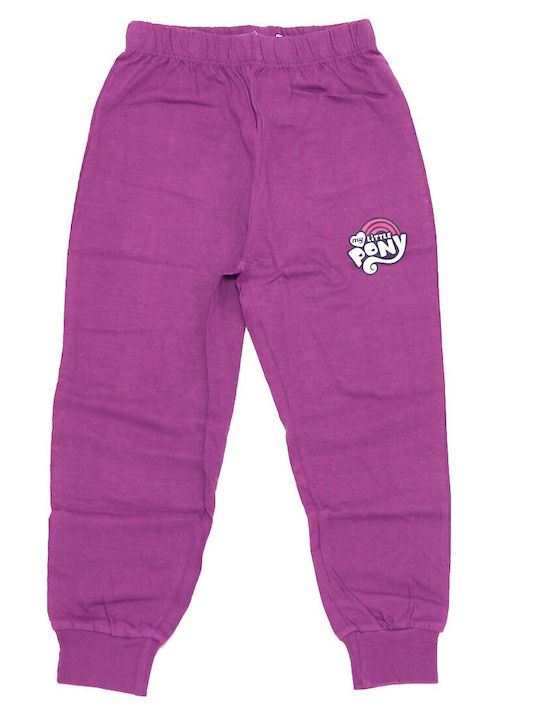 Hasbro Set Top & Bottom Kids Cotton Pyjamas Purple