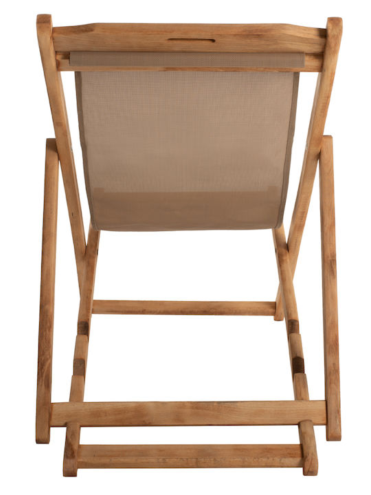 Deckchair Φυσικό Χρώμα 55x97x82cm