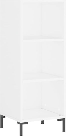 Wohnzimmer Nischenschrank aus Spanplatte Weiß 34,5x34x180cm