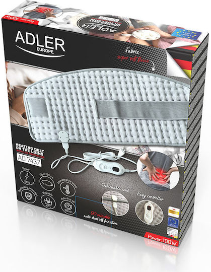 Adler Belt Massage for the Waist with Heating Function Gray