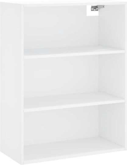 Weißes Bücherregal 69,5x34x180cm