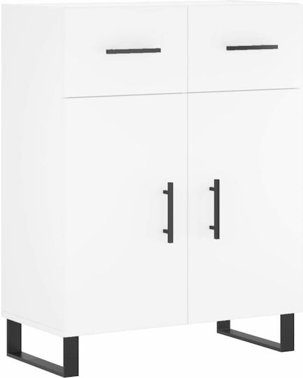 Weißes Bücherregal 69,5x34x180cm
