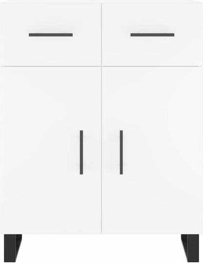 Weißes Bücherregal 69,5x34x180cm