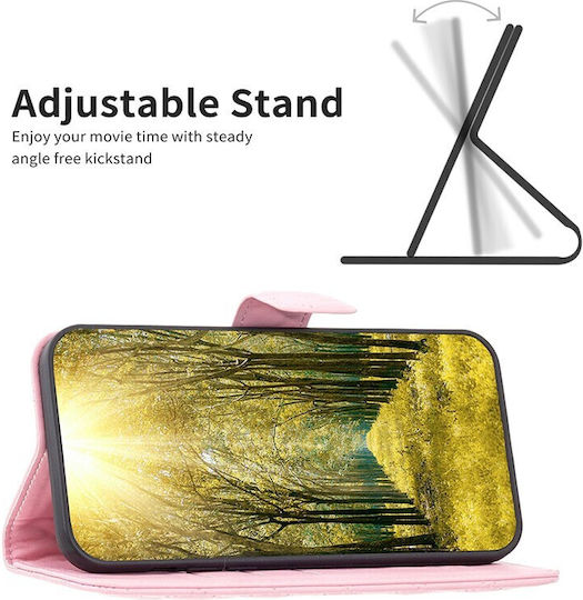 Puff Rhombus Wallet Ροζ (Oppo A98)