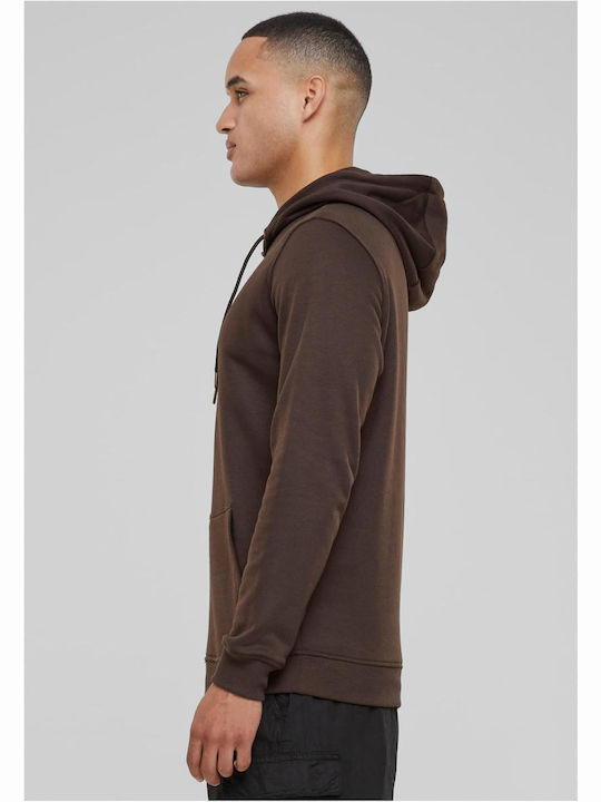 Urban Classics Men's Sweatshirt with Hood Brown