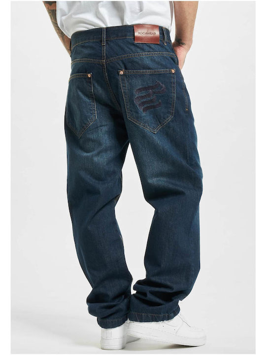 Rocawear Pantaloni de Bărbați din Jean în Croială Largă Albastru
