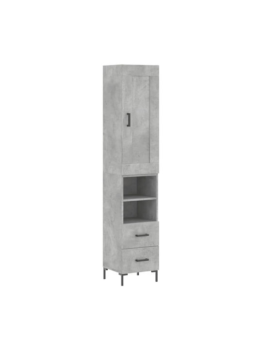 Cabinet pardoseală Gri 34.5x34x180cm