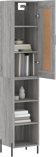 Bibliothek Grau 34.5x34x180cm