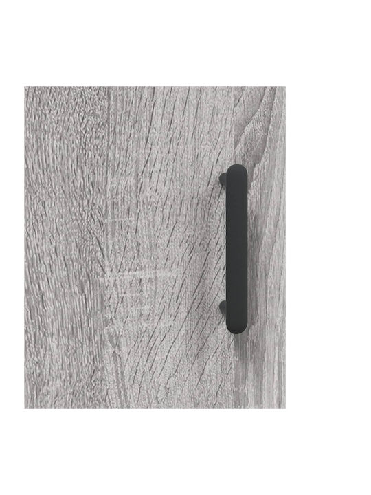 Bookcase Grey 34.5x34x180cm