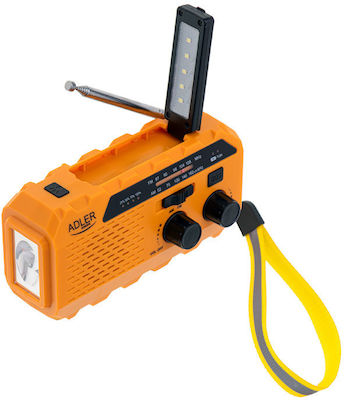 Adler Portable Radio Solar with USB Orange