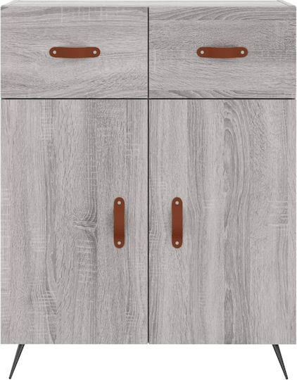 Wohnzimmer Nische aus Spanplatte Grau 69.5x34x180cm