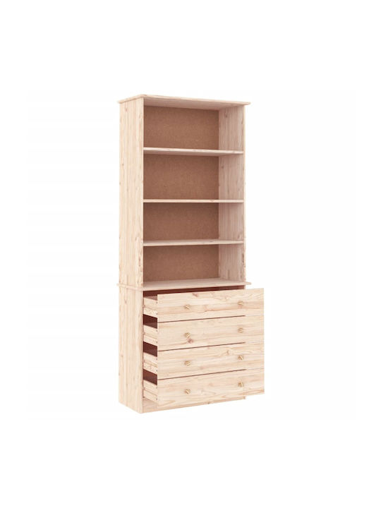 Bibliotecă Bej 77x35x186,5 cm