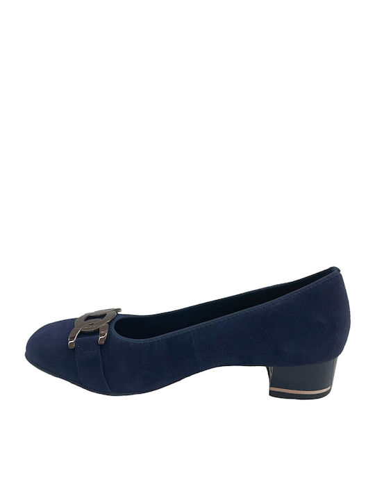 Pumps mit flachem Absatz Blau