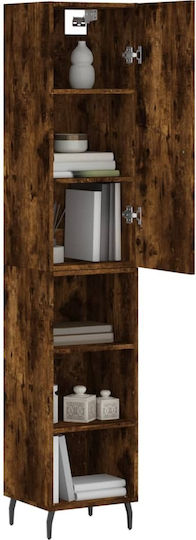 Bibliotecă Stejar Fumuriu 34.5x34x180 cm