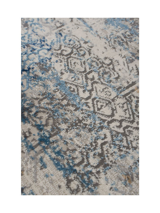 Βιοκαρπέτ Fanci D182b Χαλί Ορθογώνιο Grey L Blue 160x230cm