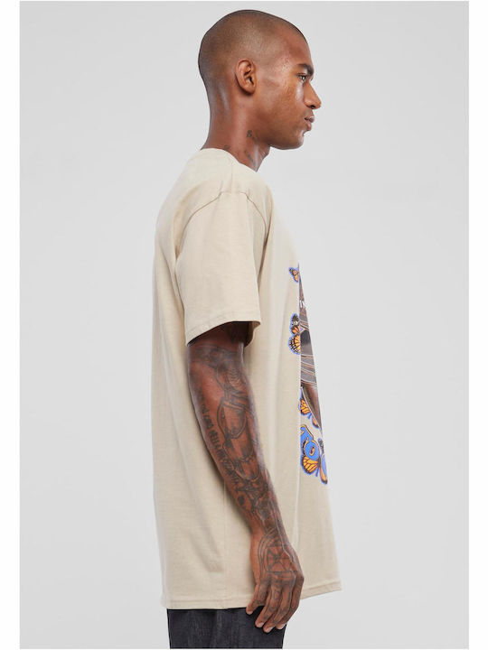 Men's Short Sleeve Undershirt Beige