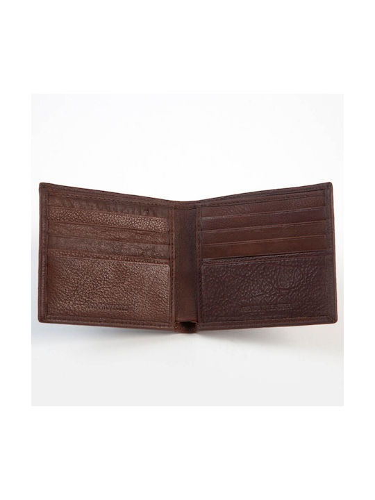 Mario Rossi Men's Leather Wallet with RFID Brown