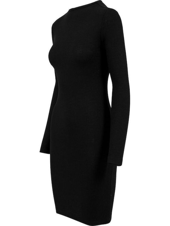 Mini Knitted Dress Black