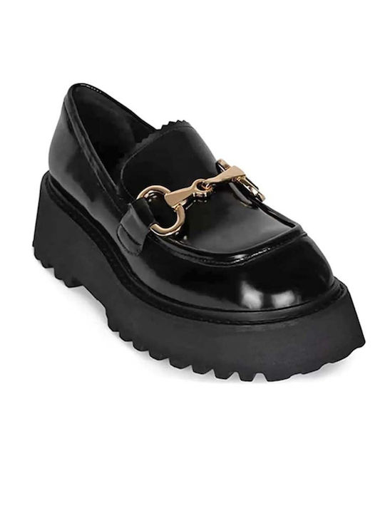 Jeffrey Campbell Skooled Γυναικεία Loafers σε Μαύρο Χρώμα