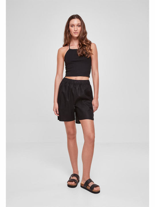 Women's Linen Shorts Black