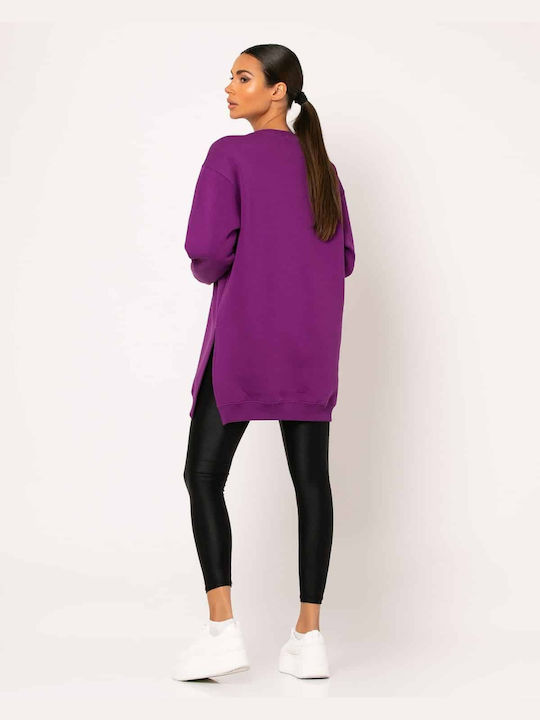 Noobass Women's Long Sweatshirt Purple